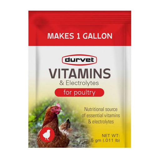 Photo of Durvet-Vitamins & Electrolytes for Poultry Single Packets-Pack of 1-from Pet Wish Pros