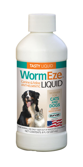 Photo of Durvet-WormEze Canine and Feline Anthelmintic Liquid-8 oz-from Pet Wish Pros