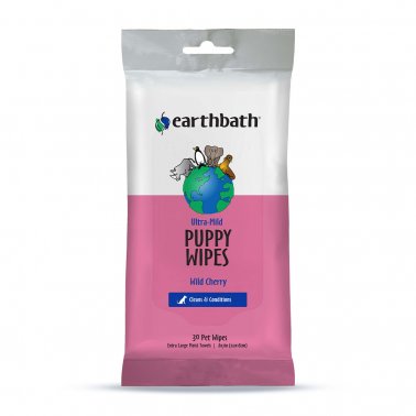 Photo of Earthbath-Earthbath Puppy Wipes-Ultra-Mild Wild Cherry-30 count-from Pet Wish Pros