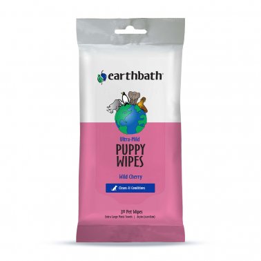 Photo of Earthbath/Earthwhile Endeavors-Earthbath Puppy Wipes-Ultra-Mild Wild Cherry-30 count-from Pet Wish Pros