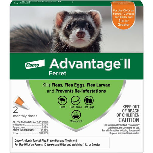 Photo of Elanco-Advantage II Flea Control for Ferrets-2 count-from Pet Wish Pros