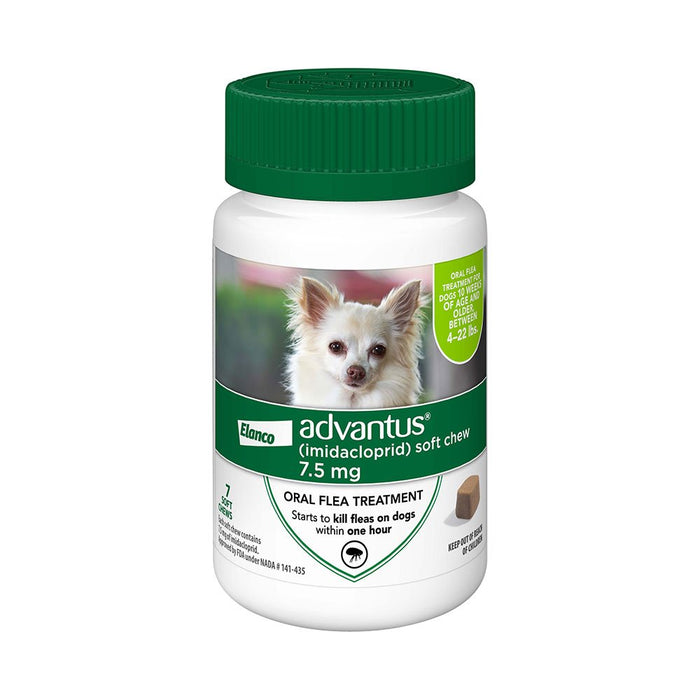 Photo of Elanco-Advantus Chewable Flea Treatments for Dogs-Small-7.5 mg-7 count-from Pet Wish Pros