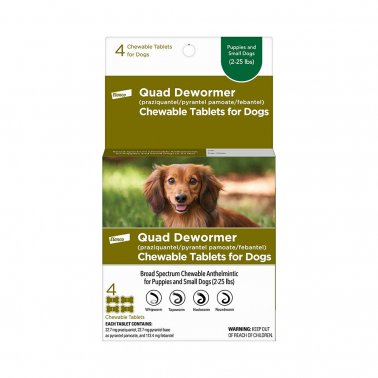 Photo of Elanco-Elanco Quad Tapeworm Tablets for Dogs-22.7 mg-4 count-from Pet Wish Pros