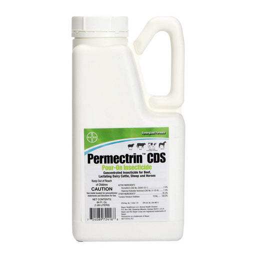 Photo of Elanco-Permectrin CDS Pour-On Insecticide-64 oz-from Pet Wish Pros