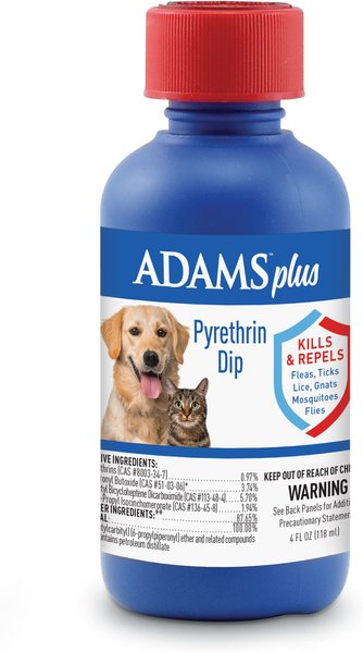 Photo of Farnam-Adams Plus Flea & Tick Pyrethrin Dip for Dogs & Cats-4 fl oz-Clear-from Pet Wish Pros