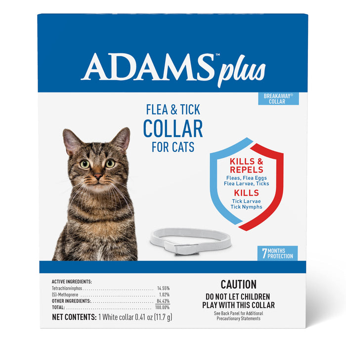 Photo of Farnam-Adams Plus Flea and Tick Collar for Cats and Kittens (Breakaway Collar)-1 pack-from Pet Wish Pros