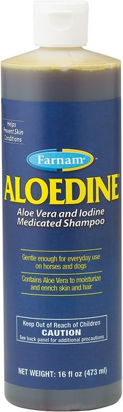 Photo of Farnam-Aloedine Aloe Vera and Iodine Medicated Shampoo for Horses & Dogs-16 oz-from Pet Wish Pros