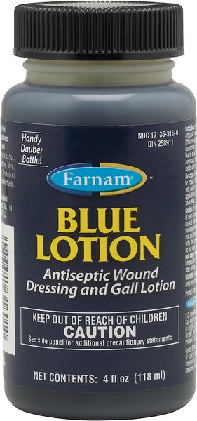 Photo of Farnam-Blue Lotion Antiseptic Wound Dressing and Gall Lotion-from Pet Wish Pros