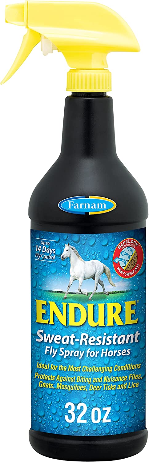 Photo of Farnam-Endure Sweat Resistant Fly Repellent for Horses-1 qt-from Pet Wish Pros