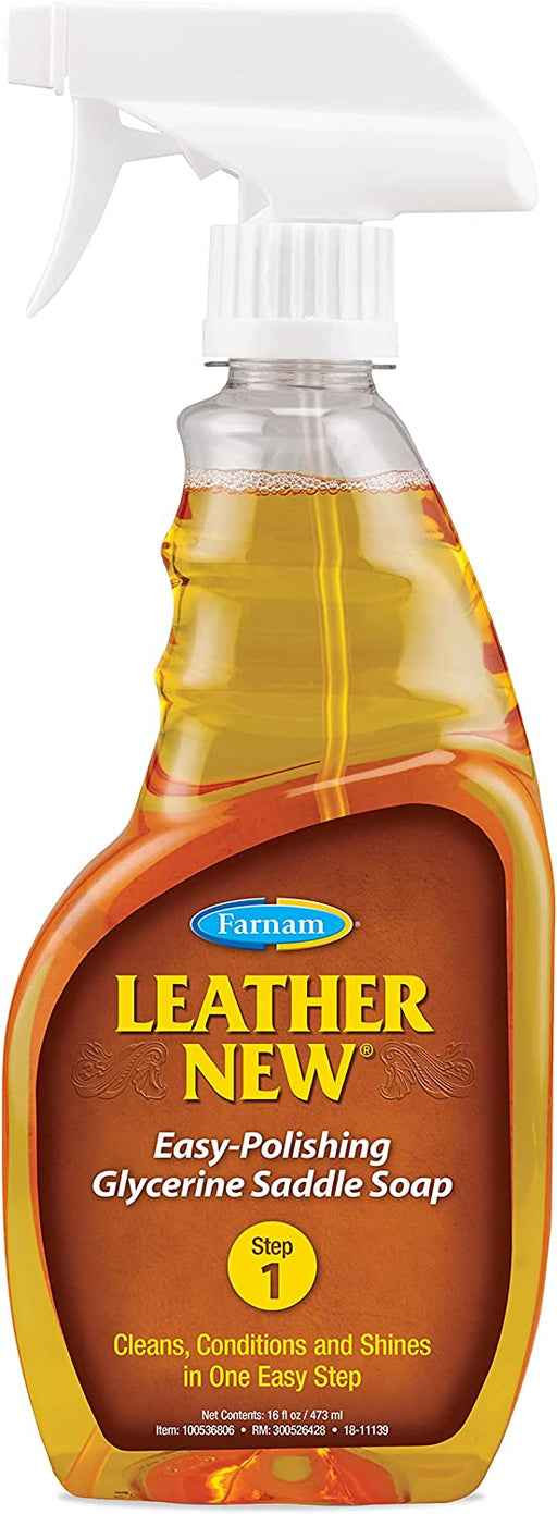 Photo of Farnam-Leather New Easy-Polishing Saddle Soap with Sprayer-16 oz-from Pet Wish Pros