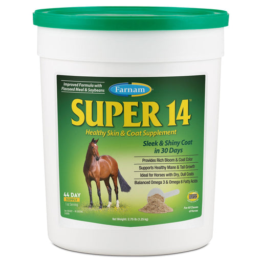 Photo of Farnam-Super 14 Healthy Skin & Coat Supplement for Horses-2.75 lb-from Pet Wish Pros