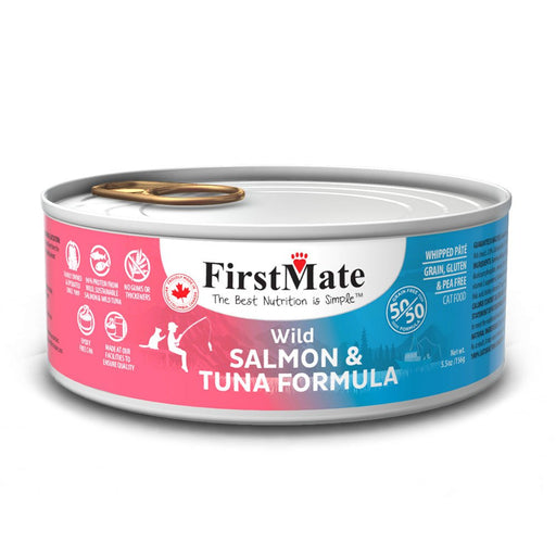 Photo of FirstMate Pet Foods-FirstMate 50/50 Canned Cat Food-Wild Salmon & Wild Tuna-(5.5 oz) [24 count]-from Pet Wish Pros