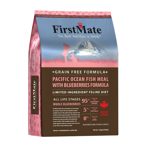 Photo of FirstMate Pet Foods-FirstMate Grain-Free Limited Ingredient Diet Dry Cat Food-Pacific Ocean Fish Meal with Blueberries-3.96 lb-from Pet Wish Pros