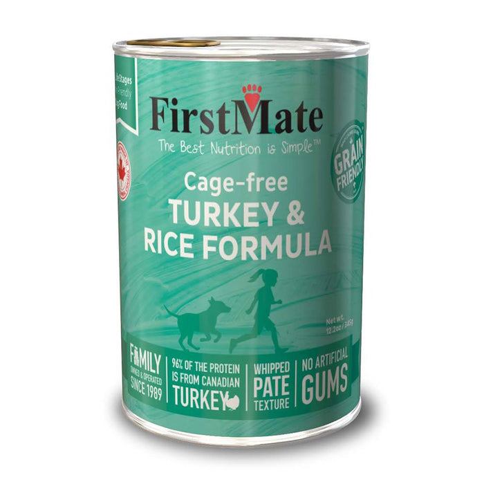 Photo of FirstMate Pet Foods-FirstMate Grain-Friendly Canned Dog Food-Cage Free Turkey & Rice-(12.2 oz) [12 count]-from Pet Wish Pros