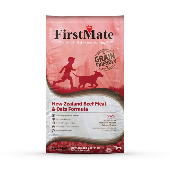 Photo of FirstMate Pet Foods-FirstMate Grain-Friendly Dry Dog Food-New Zealand Beef Meal & Oats-25 lb-from Pet Wish Pros