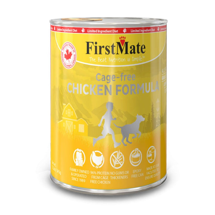 Photo of FirstMate Pet Foods-FirstMate Limited Ingredient Diet Canned Dog Food-Cage Free Chicken-(12.2 oz) [12 count]-from Pet Wish Pros