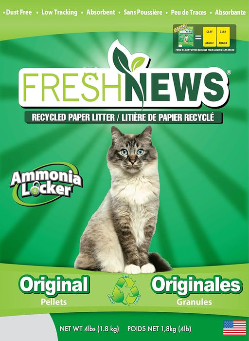 Photo of Fresh News Litter-Fresh News Recycled Paper Cat Litter-4 lb-from Pet Wish Pros