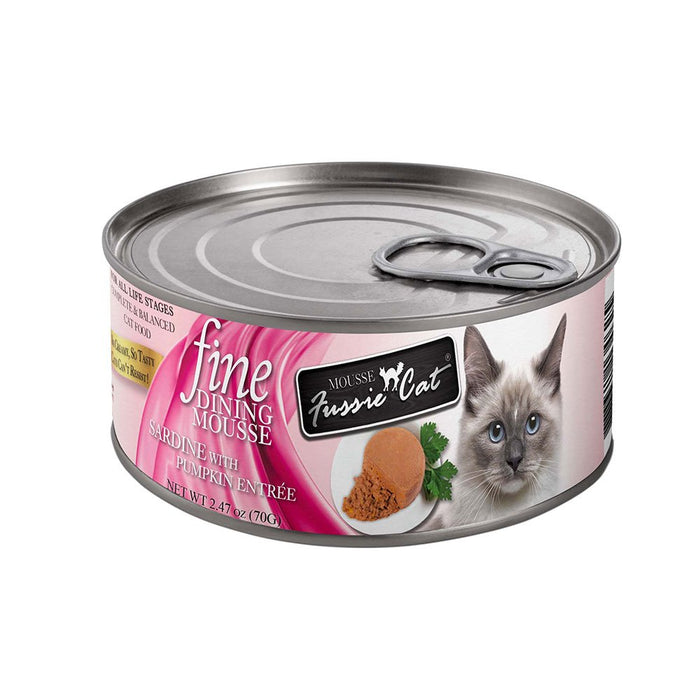 Photo of Fussie Cat-Fussie Cat Fine Dining Mousse Canned Cat Food-Sardine with Pumpkin-(2.47 oz) [24 count]-from Pet Wish Pros