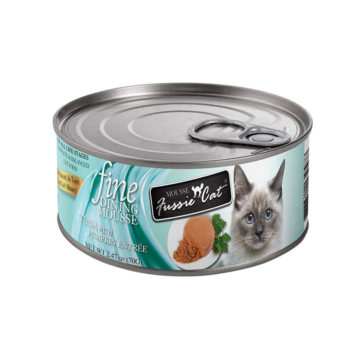 Photo of Fussie Cat-Fussie Cat Fine Dining Mousse Canned Cat Food-Tuna with Pumpkin-(2.47 oz) [24 count]-from Pet Wish Pros