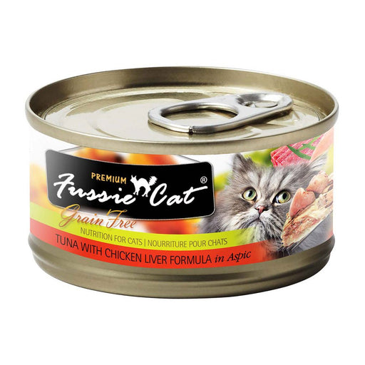 Photo of Fussie Cat-Fussie Cat Premium Formula Canned Cat Food-Tuna with Chicken Liver-(2.82 oz) [24 count]-from Pet Wish Pros