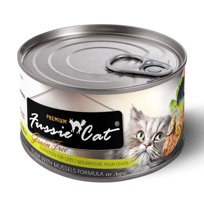 Photo of Fussie Cat-Fussie Cat Premium Formula Grain-Free Canned Cat Food-Tuna With Mussels-(5.5 oz) [24 count]-from Pet Wish Pros