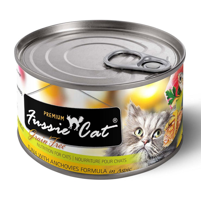 Photo of Fussie Cat-Fussie Cat Premium Formula Grain-Free Canned Cat Food-Tuna with Anchovies-(5.5 oz) [24 count]-from Pet Wish Pros