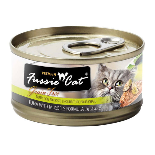 Photo of Fussie Cat-Fussie Cat Premium Formula Grain-Free Canned Cat Food-Tuna with Mussels-(2.82 oz) [24 count]-from Pet Wish Pros