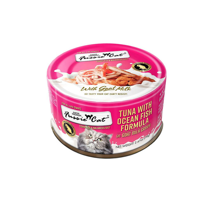 Photo of Fussie Cat-Fussie Cat Premium Formula in Goats Milk Canned Cat Food-Tuna with Ocean Fish-(2.47 oz) [24 count]-from Pet Wish Pros