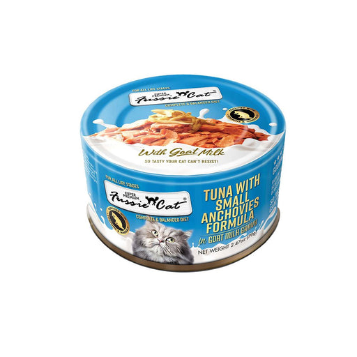 Photo of Fussie Cat-Fussie Cat Premium Formula in Goats Milk Canned Cat Food-Tuna with Small Anchovies-(2.47 oz) [24 count]-from Pet Wish Pros