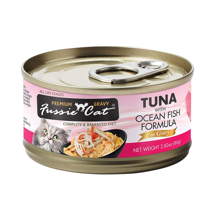 Photo of Fussie Cat-Fussie Cat Premium Formula in Gravy Canned Cat Food-Tuna with Ocean Fish-(2.82) [24 count]-from Pet Wish Pros