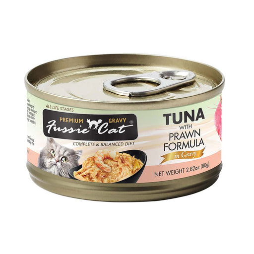 Photo of Fussie Cat-Fussie Cat Premium Formula in Gravy Canned Cat Food-Tuna with Prawns-(2.82) [24 count]-from Pet Wish Pros