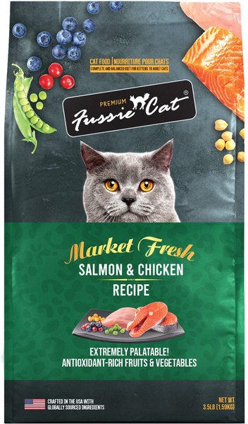 Photo of Fussie Cat-Fussie Cat Premium Market Fresh Dry Cat Food-Salmon & Chicken-3.5 lb-from Pet Wish Pros
