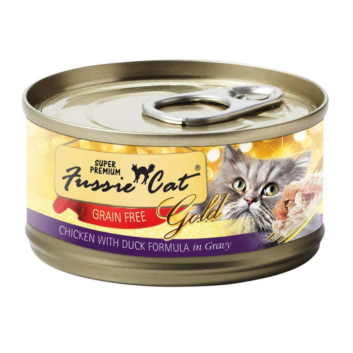 Photo of Fussie Cat-Fussie Cat Super Premium Grain-Free Canned Cat Food-Chicken with Duck-(2.82 oz) [24 count]-from Pet Wish Pros