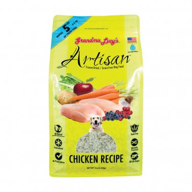 Photo of Grandma Lucy's-Grandma Lucy's Artisan Grain-Free Freeze-Dried Dog Food-Chicken-1 lb-from Pet Wish Pros