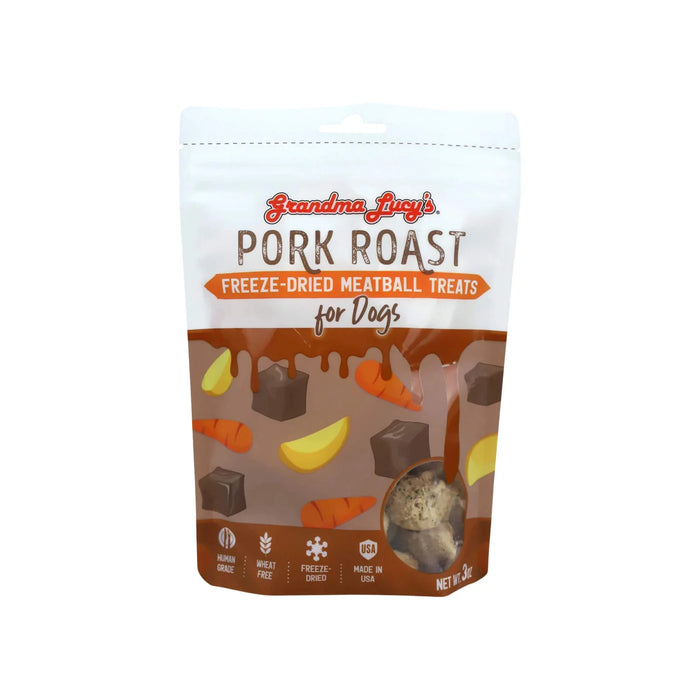 Photo of Grandma Lucy's-Grandma Lucy's Freeze-Dried Meatball Dog Treats-Pork Roast-3 oz-from Pet Wish Pros