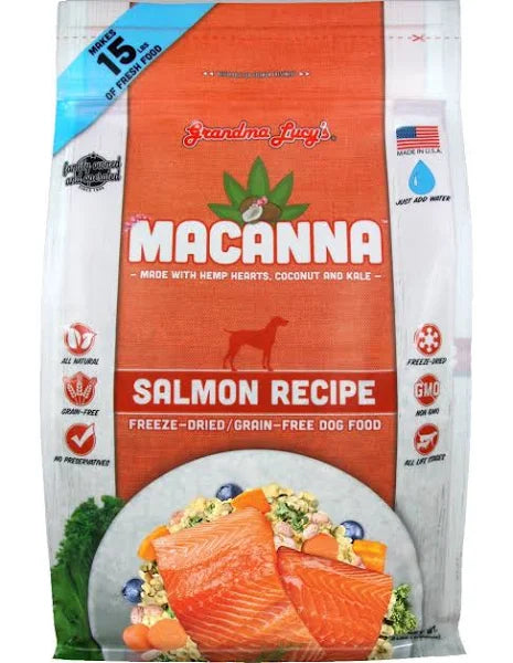 Photo of Grandma Lucy's-Grandma Lucy's Macanna Grain-Free Freeze-Dried Dog Food-Salmon-3 lb-from Pet Wish Pros