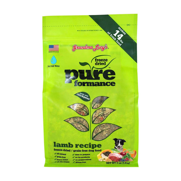 Photo of Grandma Lucy's-Grandma Lucy's PUREformance Freeze-Dried Dog Food-Lamb-3 lb-from Pet Wish Pros