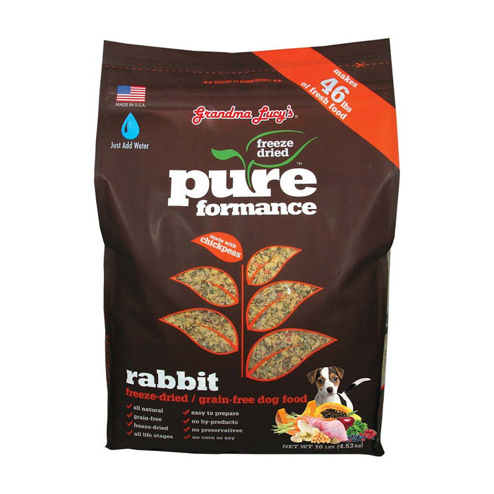 Photo of Grandma Lucy's-Grandma Lucy's PUREformance Freeze-Dried Dog Food-Rabbit-10 lb-from Pet Wish Pros