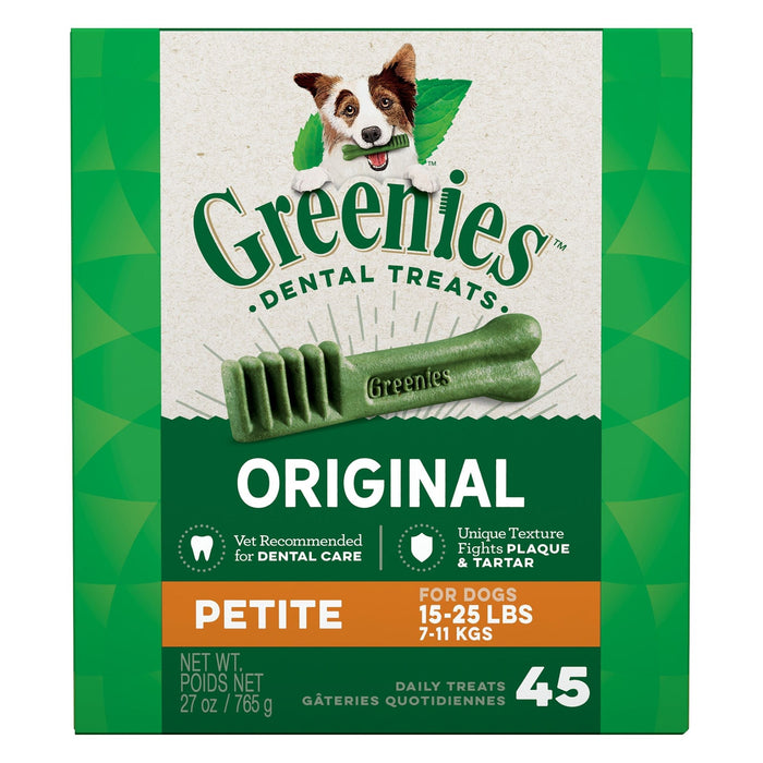 Photo of Greenies-Greenies Daily Dental Chews for Dogs-27 oz-Petite & Original-from Pet Wish Pros