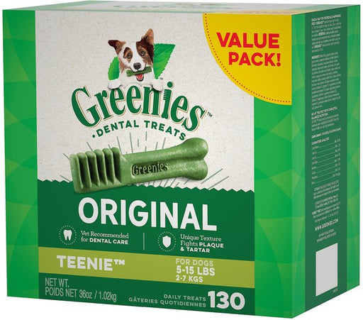 Photo of Greenies-Greenies Daily Dental Chews for Dogs-Teenie-130 count-from Pet Wish Pros