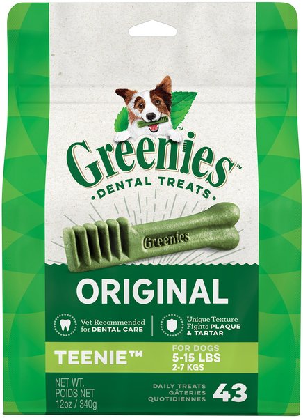 Photo of Greenies-Greenies Daily Dental Chews for Dogs-Teenie-43 count-from Pet Wish Pros