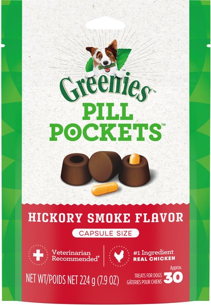 Photo of Greenies-Greenies Pill Pocket Capsules for Dogs-30 count-Hickory Smoke & 7.9 oz-from Pet Wish Pros