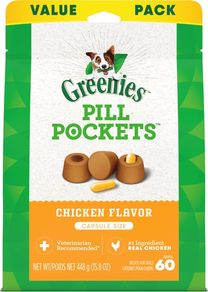 Photo of Greenies-Greenies Pill Pocket Capsules for Dogs-60 count-Chicken & 15.8 oz-from Pet Wish Pros