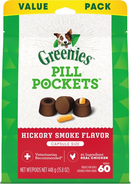 Photo of Greenies-Greenies Pill Pocket Capsules for Dogs-Hickory Smoke-60 count-1 pack-from Pet Wish Pros