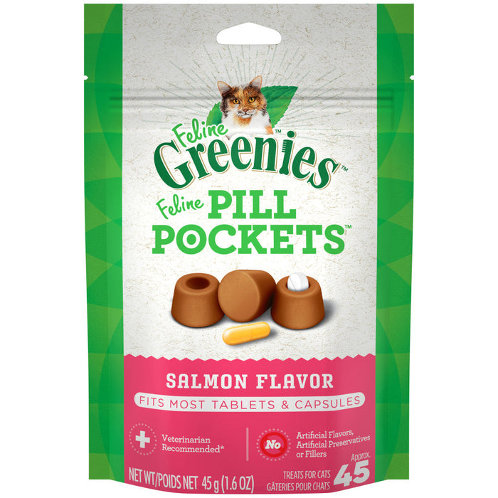 Photo of Greenies-Greenies Pill Pockets for Cats-1.6 oz-Salmon-from Pet Wish Pros