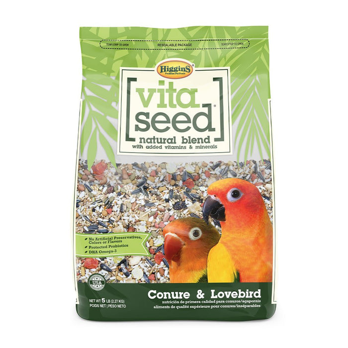 Photo of Higgins Premium Pet Foods-Higgins Premium Foods Vita Seed Conures and Lovebird Natural Seed Blend-5 lb-from Pet Wish Pros