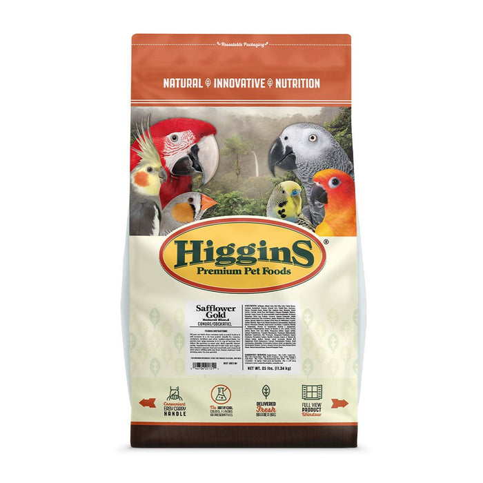 Photo of Higgins Premium Pet Foods-Higgins Safflower Gold Natural Blend Food for Conures and Cockatiels-25 lb-from Pet Wish Pros