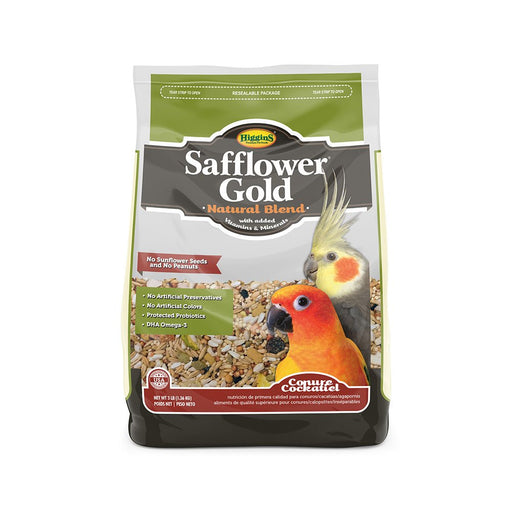 Photo of Higgins Premium Pet Foods-Higgins Safflower Gold Natural Blend Food for Conures and Cockatiels-3 lb-from Pet Wish Pros