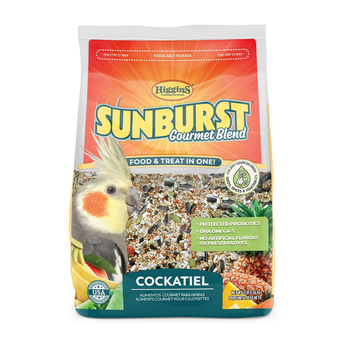 Photo of Higgins Premium Pet Foods-Higgins Sunburst Gourmet Blend Cockatiels Food-3 lb-from Pet Wish Pros