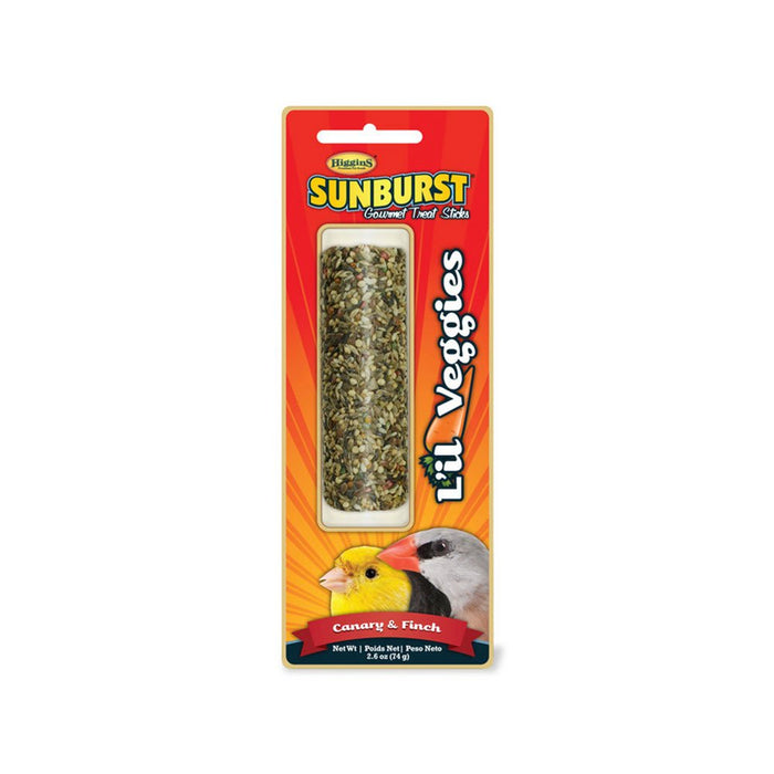 Photo of Higgins Premium Pet Foods-Higgins Sunburst Lil Veggies Gourmet Treat Sticks for Canary & Finch-2.6 oz-from Pet Wish Pros